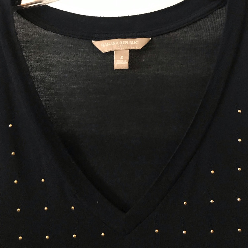 Banana Republic top with golden accents